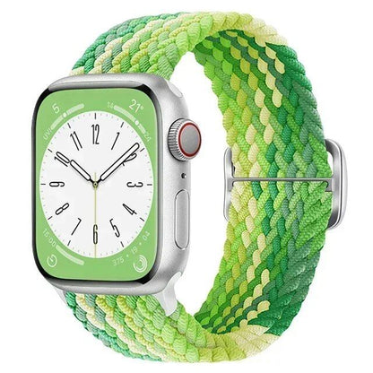 Apple Watch Ultra 2用ナイロンストラップ バンド 49mm 40mm 44mm 41mm 38mm 45mm 伸縮ブレイデッドループ リストバンド iWatch Series 9/8/7/6/SE/5/4対応 バンドカラー：mm 並行輸入品