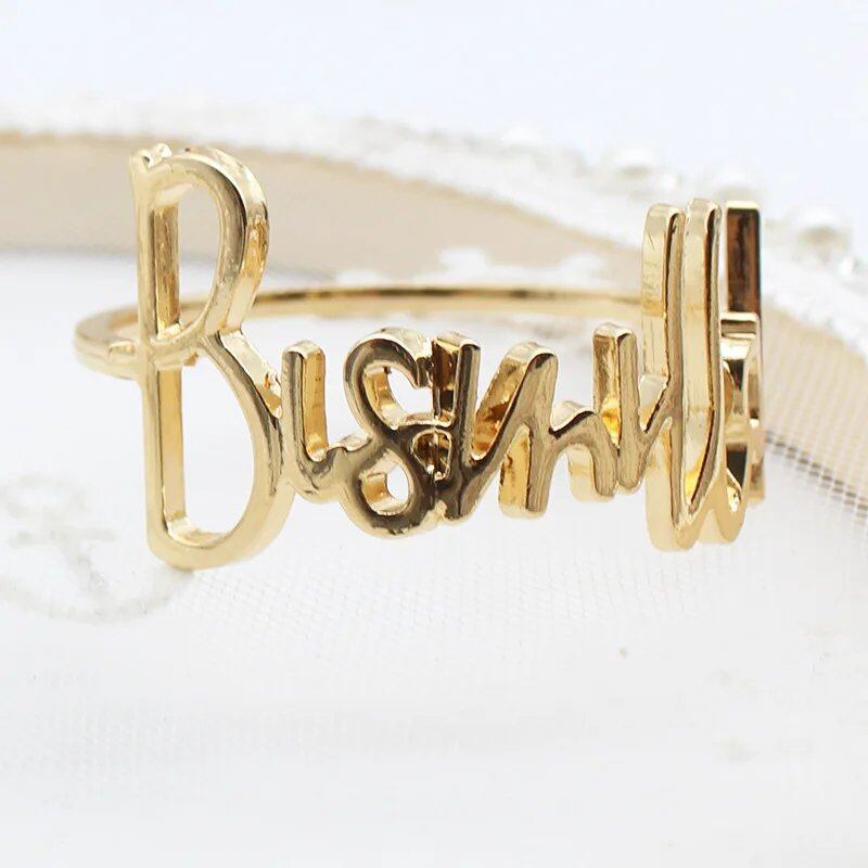 1/6 Piece Bismillah Napkin Rings, Gold Alloy, Inscribed, Napkin Holder, Muslim, Islamic, Ramadan, Kareem, Party Decoration, Eid Mubarak, Gift, Parallel Import