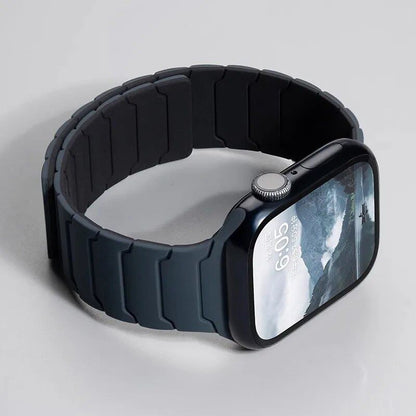 Magnetic Silicone Band for Apple Watch Ultra 2, 49mm, 45mm, 41mm, Series 9/8/7/6/SE/5/4, 38mm, 40mm, 42mm, 44mm, Band Color: mm, Parallel Import
