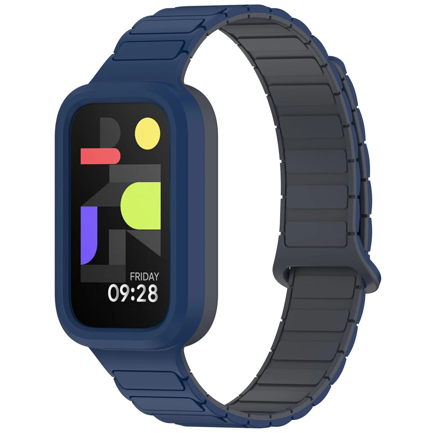 Magnetic Watch Strap for Redmi Band 3, Xiaomi Smart Band 9 Active Wristband, Silicone Strap, Band Color: Parallel Import