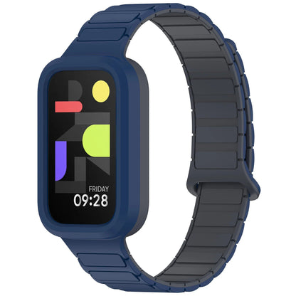Magnetic Watch Strap for Redmi Band 3, Xiaomi Smart Band 9 Active Wristband, Silicone Strap, Band Color: Parallel Import