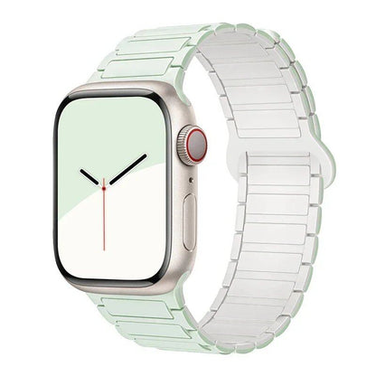 Magnetic Loop Band for Apple Watch, Compatible with 44mm, 40mm, 49mm, 45mm, 41mm, and 38mm Silicone Straps, Compatible with iWatch Series 9/8/7/6/5/4/3/SE/Ultra 2, Parallel Import