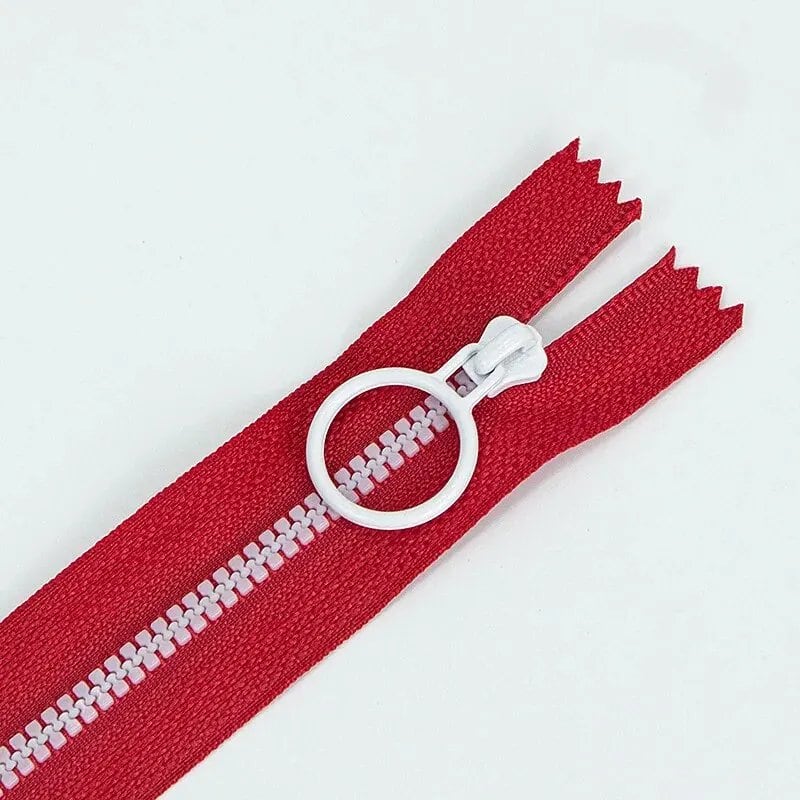 (Set of 10) Small Colored Zipper Hand Pockets/Pencil Cases, 3# Resin Zippers, Closed Tail, Self-Locking, Color Contrast, Size: 3cm, Parallel Import