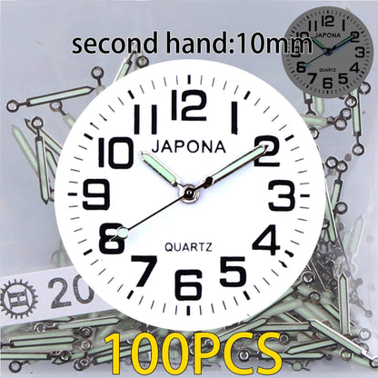 100-Piece Clock Hand Set for TMI PC Series, VJ Series, PC21 Hand, VH31 Hand, Compatible with VJ20, VJ21, VJ24, VJ22, VJ23, VJ14, VJ12, VJ34, VJ32, VJ33, VJ42, Parallel Import