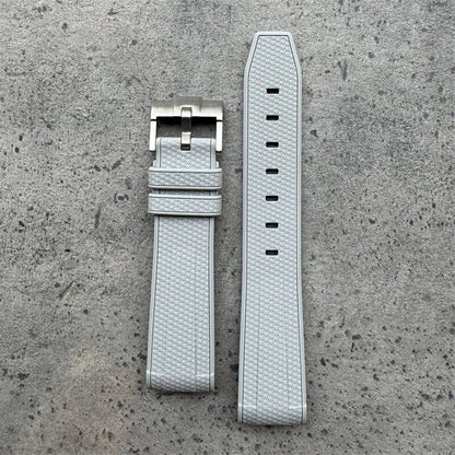 20mm High-Quality Rubber Silicone Strap in Black, Gray, Pink, Yellow, and Blue. Compatible with Omega, Swatch, and Moonwatch. Band Color: Black, Gray, Pink; Band Width: 20mm; Ships from: Parallel Import.