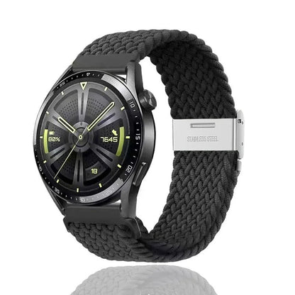 Garmin Venu/Sq/Sq 2/Venu 2 Plus/Venu 3S/Forerunner 945/Approach S62/Fenix 6対応 18/20/22mm クイックリリース ブレイデッド ストラップ サイズ： 並行輸入品