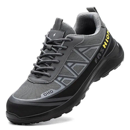 Men's Steel Toe Puncture-Resistant Safety Work Boots, Heavy-Duty, Protective, Color: Imported
