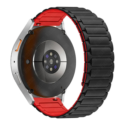 サムスンギャラクシーウォッチ7・6・5・4・6クラシック対応 20mm 22mm マグネット式シリコンバンド フアウェイウォッチGT5・4・3Pro（46mm）用 超快適ストラップ バンドカラー：mm 並行輸入品