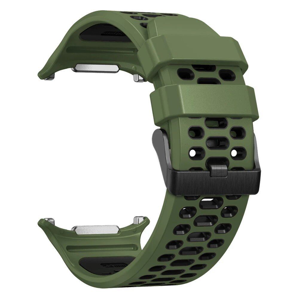 Two-Tone Sport Silicone Band for Samsung Galaxy Watch Ultra, 47mm, Breathable Bracelet, Replacement Watch Band, Band Color: ; Band Width: Galaxy Watch Ultra, Parallel Import