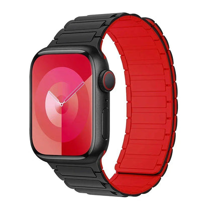Magnetic Loop Band for Apple Watch, Compatible with 44mm, 40mm, 49mm, 45mm, 41mm, and 38mm Silicone Straps, Compatible with iWatch Series 9/8/7/6/5/4/3/SE/Ultra 2, Parallel Import