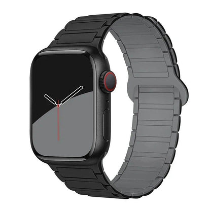 Magnetic Loop Band for Apple Watch, Compatible with 44mm, 40mm, 49mm, 45mm, 41mm, and 38mm Silicone Straps, Compatible with iWatch Series 9/8/7/6/5/4/3/SE/Ultra 2, Parallel Import