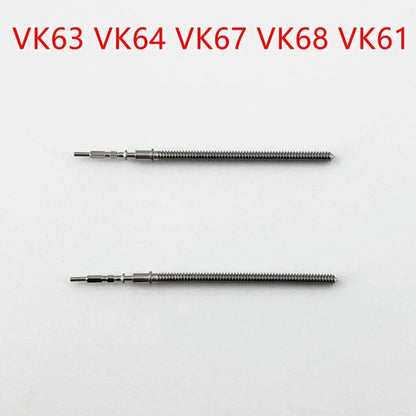 Gout Steel Crown Parts, Crown Watch Stem Kit for VK63, VK64, VK67, VK68, and VK61 Quartz Movement Stem Watch Accessories. Color: Black. Ships from: Parallel Import.
