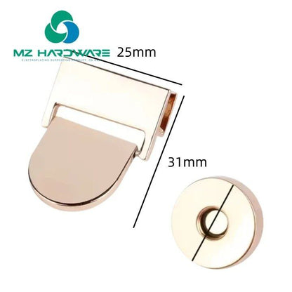 MZhardware 1個卸売 強力マグネットクラスプロック 亜鉛合金製 バッグ用ハードウェアアクセサリー 財布・鞄・ luggage 用 耐久性のある金属パーツ サイズ：25mm;カラー：ライトゴールド 並行輸入品MZhardware 1個卸売 強力マグネットクラスプロック 亜鉛合金製 バッグ用ハードウェアアクセサリー 財布・鞄・ luggage 用 耐久性のある金属パーツ サイズ：25mm;カラー：ライトゴールド 並行輸入品