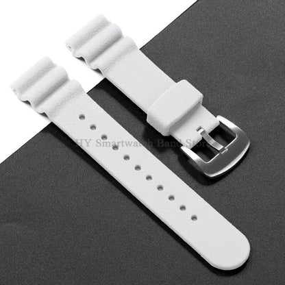 22mm Watch Strap for Seiko 007, Omega Dive Watch, Tudor Sport, Men's Waterproof Rubber Bracelet, Band Color: 22mm; Band Width: 22mm, Parallel Import