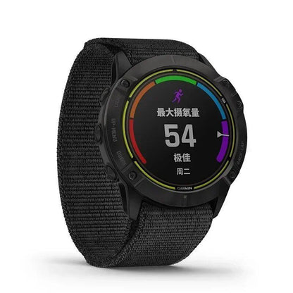 Garmin Fenix 7X/6X Pro/7/7S/6/6S/5X/5/5S Plus/Venu 2 Plus用 20 22 26mm ナイロン ウォッチバンド フックアンドループ 速乾ストラップ バンドカラー：mm 並行輸入品