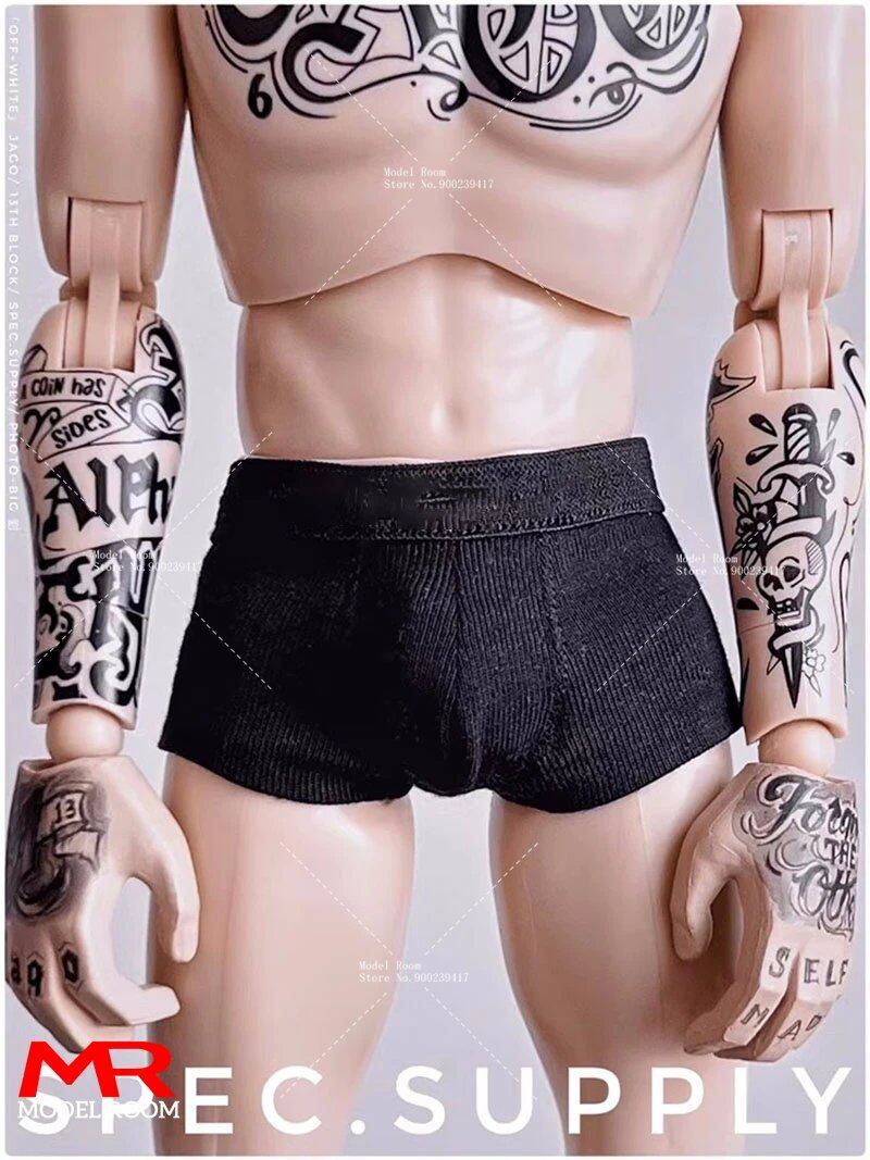 1/6 Scale Men's Underwear, Fashion Underwear, Costume Accessory, Model Fit for 12-Inch Male Soldier Action Figures and Body Dolls; Size: Underwear Only, Parallel Import