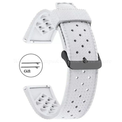 Premium-grade Tropic Silicone Watch Strap, 20mm, 22mm, Seiko, Oris, Omega, Quick Release, Diving, Waterproof, Rubber Bracelet, Band Color: mm, Parallel Import