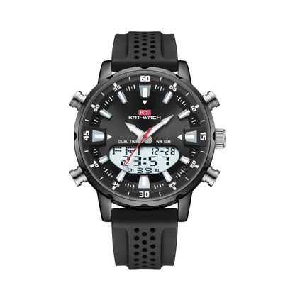 Men's Waterproof Quartz Watch, High-Quality Automatic Movement, Black, Perfect Father's Day Gift. Color: Customizable. Parallel Import.
