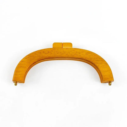 1/2 Piece Deep Peel 20/25cm Wooden Bag Handles, Purse Frames, Kiss Clasps, Handbags, Wallets, DIY Handmade Sewing Brackets, Size 2, Parallel Import