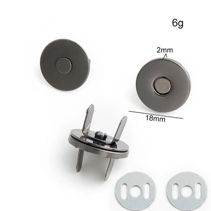 14-18-20mm 強力薄型金属丸型マグネットボタン DIY ポーチ コート ハンドバッグ スナップ留め金具 隠しボタン アクセサリー サイズ： 並行輸入品