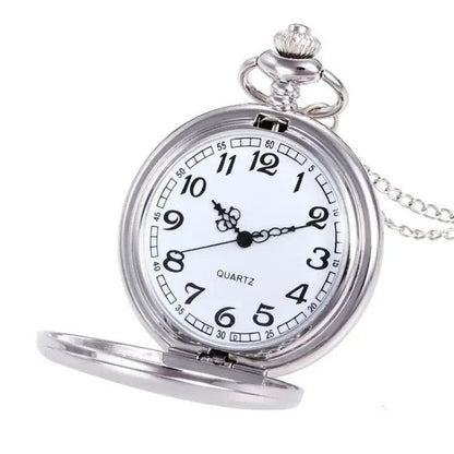 Classic Pocket Watch, Glossy Retro Double-Sided Quartz Necklace Watch, Gift for Boyfriend or Friend, Holiday Gift, Parallel Import