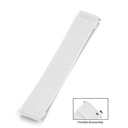 13cm Pale Blue Premium Grade Hook and Loop Adhesive Watch Band, 18/19/20/21/22mm Nylon Replacement Watch Strap, Band Color: mm, Parallel Import