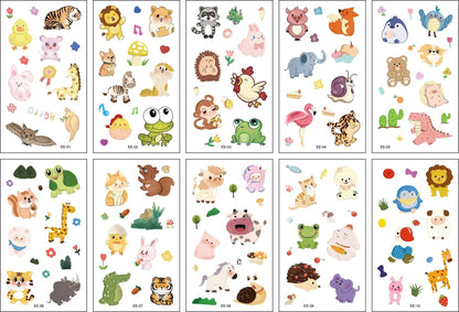 10-Pack Waterproof Temporary Tattoo Stickers for Kids and Soccer Fans, Fake Tattoos for Adults and Kids, Arm Covers, Color: Parallel Import