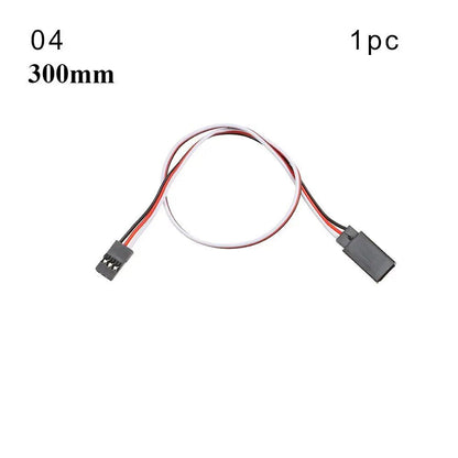 1/5-Piece Set, 100mm/150mm/200mm/300mm/500mm RC Servo Lead Cable Extension Cord, Y-Type Branch Extension Wire, JR Compatible, for RC Helicopters, Parallel Import