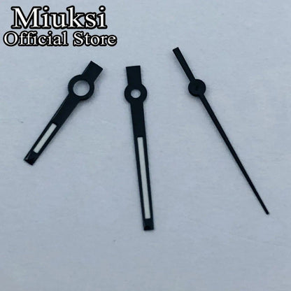 Miukushi Silver, Rose Gold, Blue, Black, Red Watch Hands with Green Luminous Hands, Compatible with NH35, NH36, ETA2824, 2836, PT5000, and Miyota 8215 Movements, Parallel Import