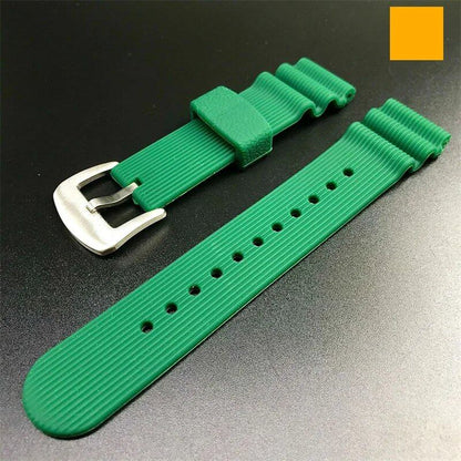 22mm Rubber Sports Men's Watch Strap for Seiko 5 PROSPEX Water Ghost Can-Shaped Red Tooth Diving 007 Abalone Silicone Watch Band. Band Color: 22mm; Band Width: Parallel Import.