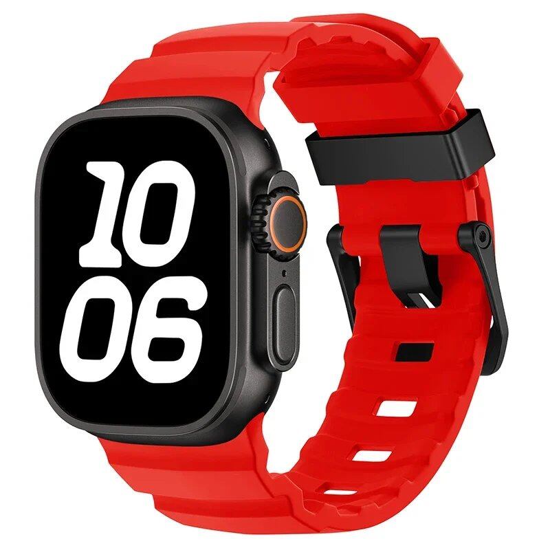 アップルウォッチUltra 10 9 8 7 6 5 SE用 高級ソフトシリコンバンド トレイルストラップ 46mm 45mm 49mm 44mm対応 リストバンド アクセサリー バンドカラー：mm 並行輸入品