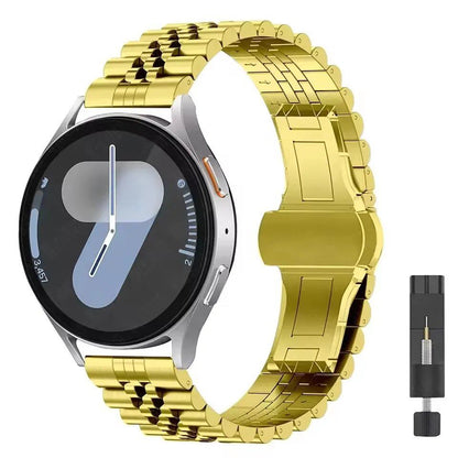 20mm/22mm Samsung Galaxy Watch 7/6/5/4 Curved Design Metal Band, Stainless Steel Bracelet, Compatible with Huawei GT4/GT3Pro, Band Color: mm, Parallel Import