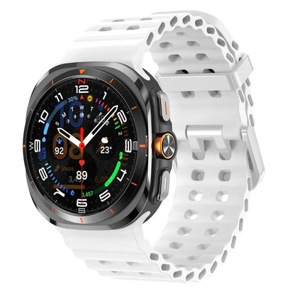 Galaxy Watch Ultra Marine Band, Silicone Sport Bracelet, Genuine Samsung Galaxy Watch 7 Ultra 47mm Strap, Band Color: ; Band Width: Galaxy Watch Ultra, Parallel Import