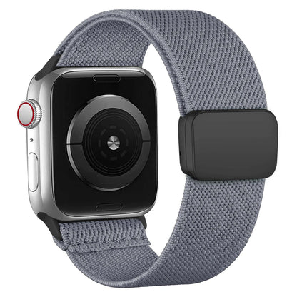Magnetic Loop Band for Apple Watch, 40mm, 44mm, 45mm, 49mm, 41mm, 38mm, Compatible with iWatch Ultra 2 Series 9/8/7/3/SE, Nylon Bracelet with Scrunch, Band Color: Parallel Import