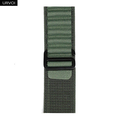 URVOI Apple Watch Ultra 2 Band, Compatible with Series 10/9/8/7/6/SE, Alpine Loop Black, G-Hook Closure, Polyester Woven Cord, Compatible with iWatch 49mm, Band Colors: 44mm, 45mm, 46mm, 49mm, Parallel Import