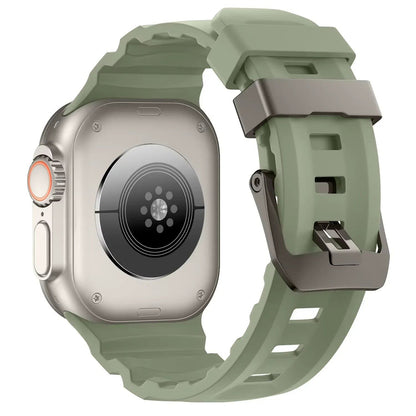 Trail Silicone Band Bracelet Strap for Apple Watch Ultra 2 49mm / Series 10/9/8/7 45mm / iWatch 6/5/SE 44mm, Band Color: mm, Parallel Import