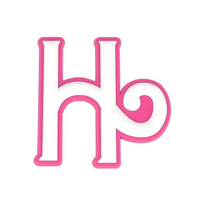 1/26 Scale PVC Pink Greek Alphabet A-Z Charm for Beach Bags, Women's Handbags, and Travel Bags (Pinky Girls) - Parallel Import
