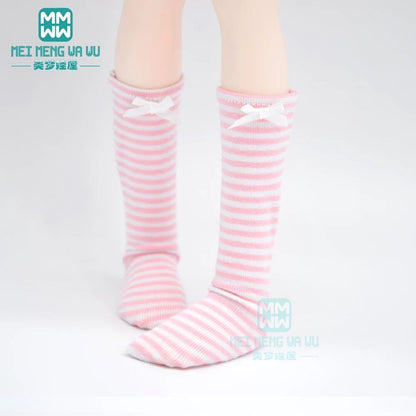Lace Socks &amp; Long Stockings for 1/3, 1/4, 1/6 BJD (DD, SD, GEM) Dolls by XAGADOLL MYOU YOSD Dolls, Color: BJD-0cm, Parallel Import