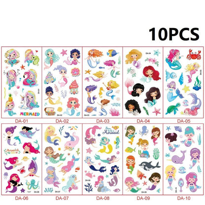 10-Pack Waterproof Temporary Tattoo Stickers for Kids and Soccer Fans, Fake Tattoos for Adults and Kids, Arm Covers, Color: Parallel Import