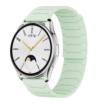 Compatible with Samsung Galaxy Watch 7/6/5/4/3 and Huawei Watch GT5/4/3 Pro (46mm), 22mm/20mm Magnetic Silicone Band, Ultimate Comfort, Band Color: mm, Parallel Import