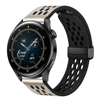 HUAWEI Watch GT 5 Pro / 4 / 3 / 2 / 2e Compatible Leather Strap - Sport Band with Magnetic Bracelet, Compatible with HUAWEI Watch 4 / 4 Pro / 3 / 3 Pro / GT5 / GT4 / GT3 / GT2 / 2E, Band Color: Parallel Import