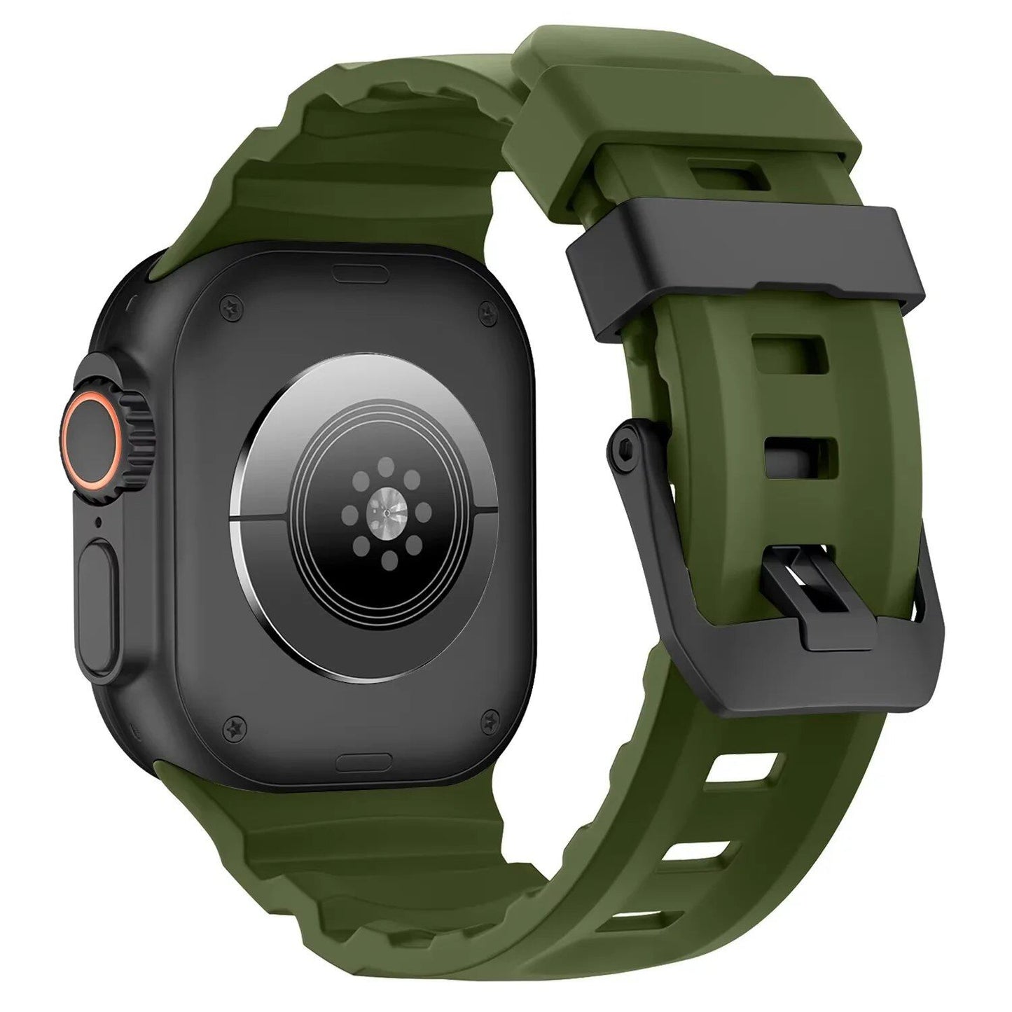 Trail Silicone Band Bracelet Strap for Apple Watch Ultra 2 49mm / Series 10/9/8/7 45mm / iWatch 6/5/SE 44mm, Band Color: mm, Parallel Import