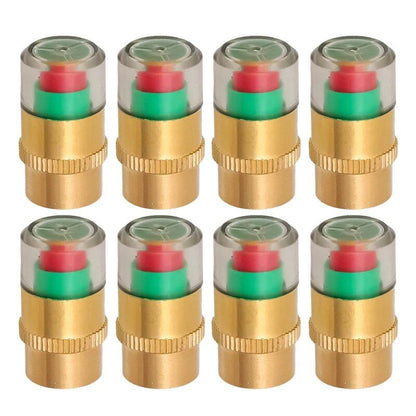 1/4/8-Piece Car Tire Pressure Indicator, Tire Pressure Gauge, Alarm Monitoring, Valve Cap Sensor, External Valve Detection, Color: Parallel Import