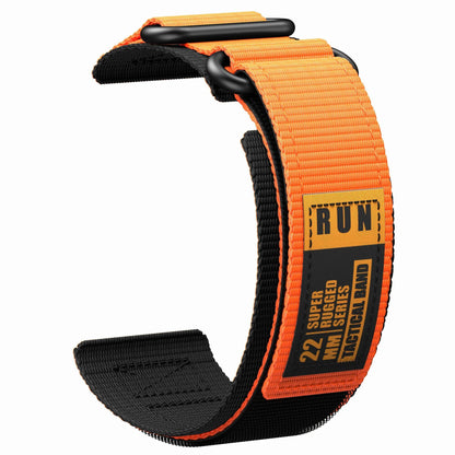 22mm Nylon Watch Strap for Garmin Forerunner 745, Huawei, and Samsung - Compatible with Garmin vivoactive 3 Music, Universal 22mm Watch Band, Band Color: ; Band Width: 22mm, Parallel Import