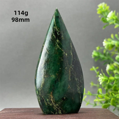 天然エメラルド フリーシェイプ トーチ研磨 工芸品 レイキヒーリング 瞑想 ウィッチクラフト サクリファイス エネルギー ホーム 風水 デコレーション カラー 並行輸入品