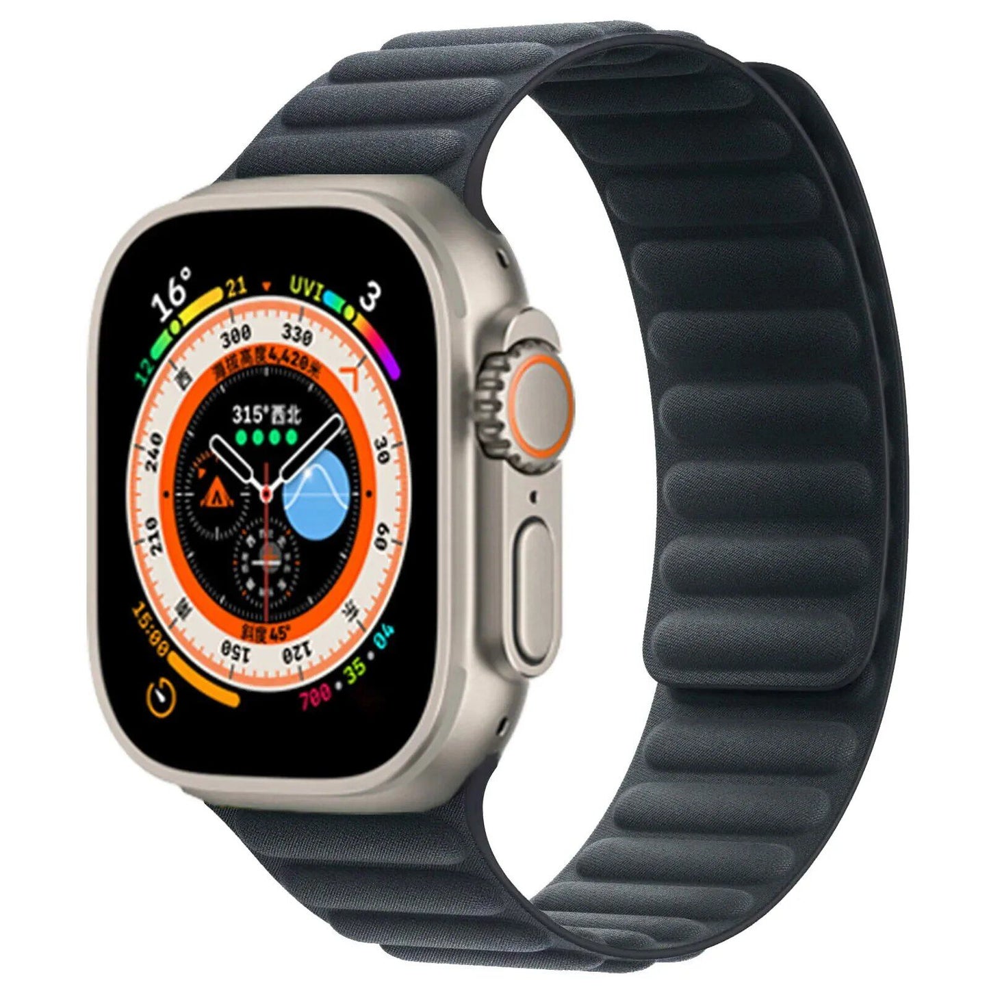 FineWoven Strap for Apple Watch - Ultra 2/Series 9/8/7/SE Compatible Magnetic Loop Band (49mm/45mm/44mm/41mm/40mm) Band Color: mm; Ships from: Parallel Import