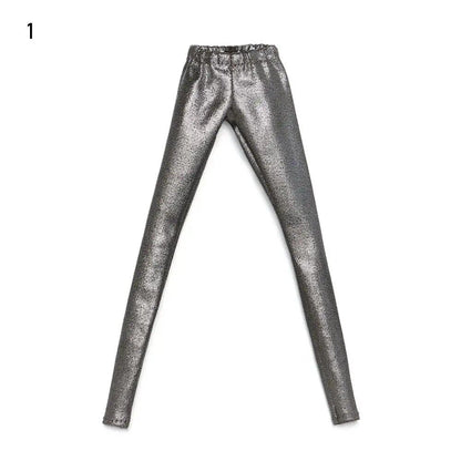 1/6 Scale Doll Clothes, Bottom Pants, Fashion Denim Shorts, Stretchy Tights, Leggings, PU Leather Trousers, 30cm BJD Doll Accessories, Parallel Import