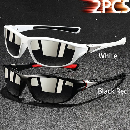 Set of 1, 2, or 3 Retro Sports Sunglasses for Men and Women, Ideal for Fishing, Running, Cycling, Climbing, and Outdoor Sports, UV400 Protection, Anti-Glare Lens Color: Parallel Import