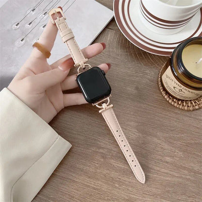 Genuine Apple Watch Leather Strap, Compatible with iWatch Series 8/7/6/SE/5/4/3, 44mm, 41mm, 45mm, 38-42-40mm, Ultra, and 49mm Bands. Parallel Import.