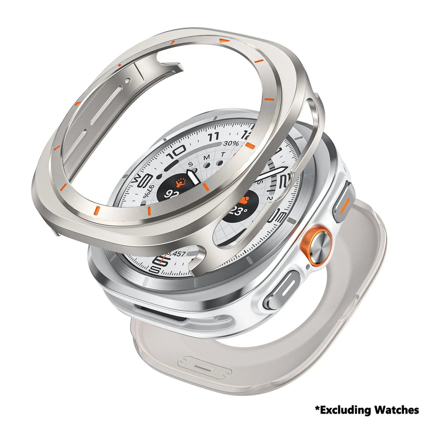 Samsung Galaxy Watch Ultra 47mm Aluminum Alloy Protective Case, Luxury Men's Cover Case, Compatible with Galaxy Watch Ultra 47mm. Color: ; Dial Diameter: Galaxy Watch Ultra 47mm; Ships from: Parallel Import